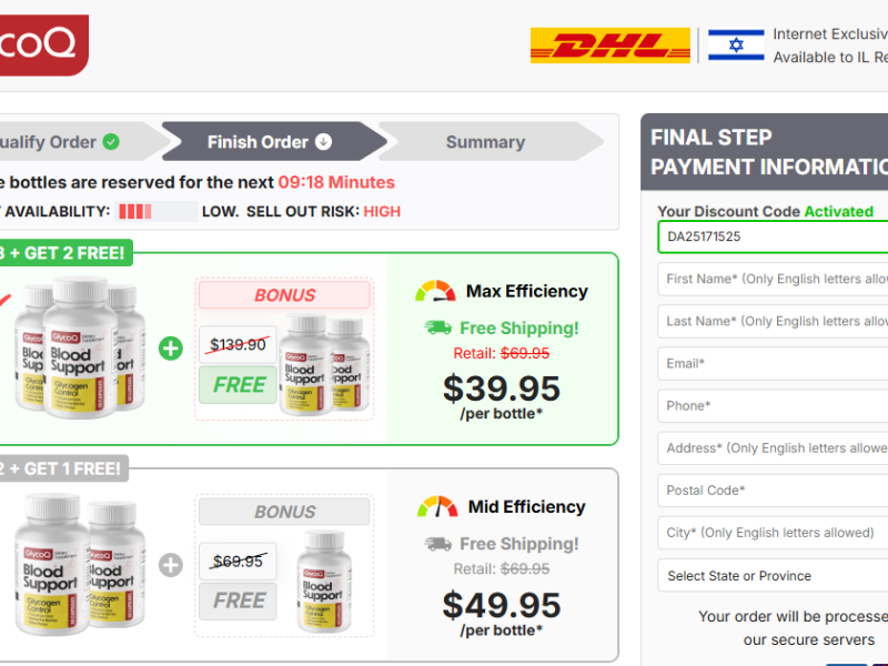 GlycoQ Blood Support Capsules Israel Reviews