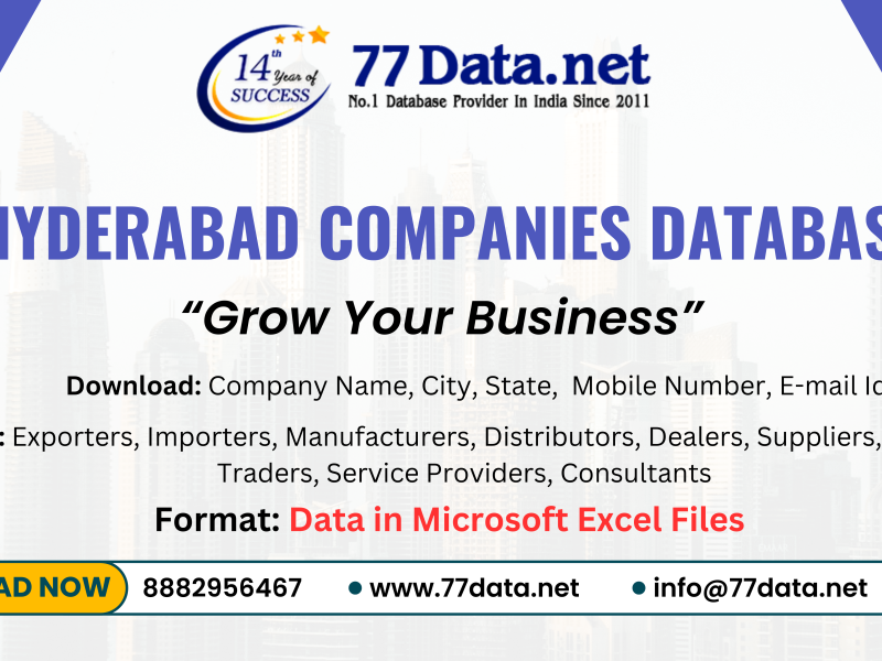 List of Companies in Hyderabad (Excel Format)