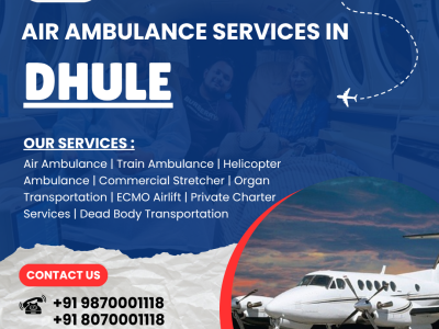 Air Ambulance Services in Dhule | 24×7 Emergency Medical Transport
