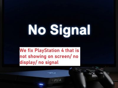 PlayStation 4 {PS4} that is not showing on screen
