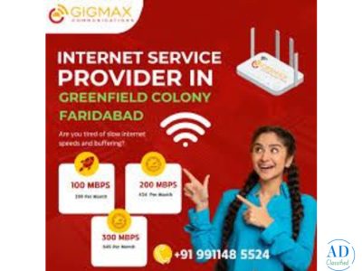 Best wifi connection in greenfield colony Faridabad