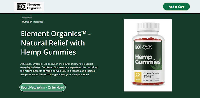 Element Organics Gummies Canada: 100% Natural Ingredients, Best Results!