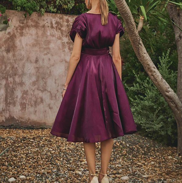Organza Floral Dress for a Chic and Soft Christmas Day Dress