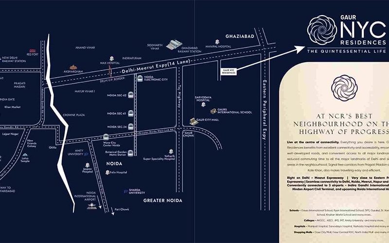 4 BHK Apartments in Wave City | Gaur NYC Residences