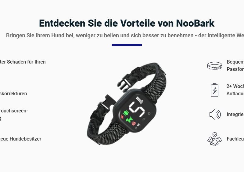 NooBark Anti-Bark Collar | Intelligente, humane Bellkontrolle für Hunde