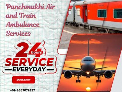 Hire Top-level Panchmukhi Air and Train Ambulance Service in Aurangabad with ICU Setup