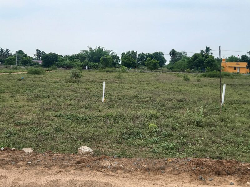 PLOTS FOR SALE AT PALAYASEEVARAM IN WALAJABAD TO SINGAPERUMAL KOVIL