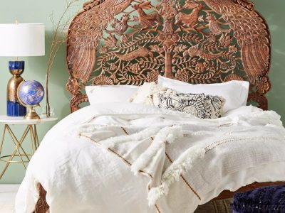 Elegant Hand Carved Wood Bed – Timeless Craftsmanship