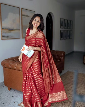 Graceful Semi Silk Sarees Blending Comfort Luxury And Traditional Appeal
