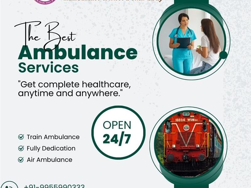 Panchmukhi Low Cost Train Ambulance in Patna- trusted medical transport solution available 24/7