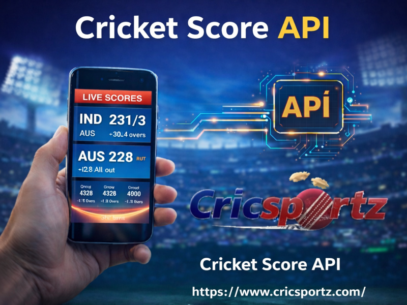 Cricket Score API – Fast, Accurate & Real-Time Match Data by Cricsportz