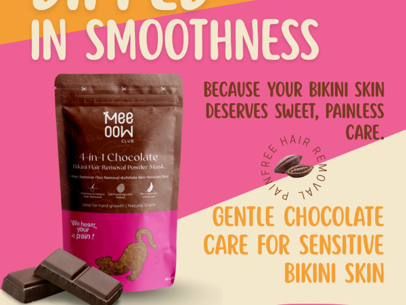 Chocolate Bikini Hair Removal Powder for Sensitive Skin
