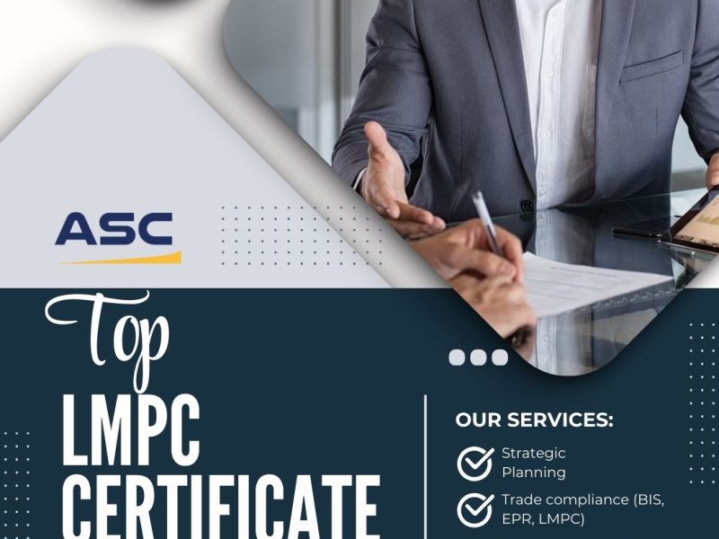LMPC Certificate for Import Compliance