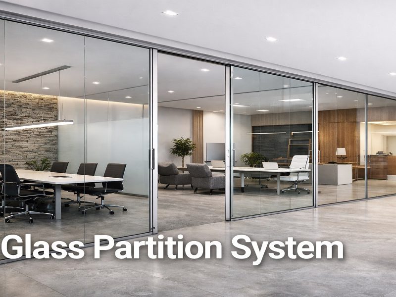 Modern Glass Partition System for Stylish Interiors