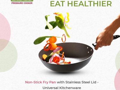 Non-Stick Fry Pan with Stainless Steel Lid in Hyderabad