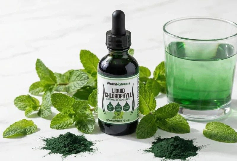 WellaNaturals Chlorophyll Drops | Natural Detox & Energy Boost