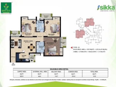 2 bhk Apartments in Greater Noida - Sikka Kaamya Greens