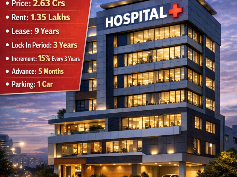 Sale of commercial property with Hospital at Kompally main road