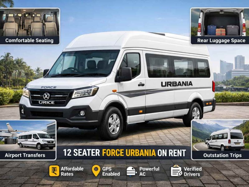 Force Urbania 12 Seater Rental for Long Distance Travel