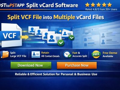 Windows Based Tool to Split vCard Files in Bulk