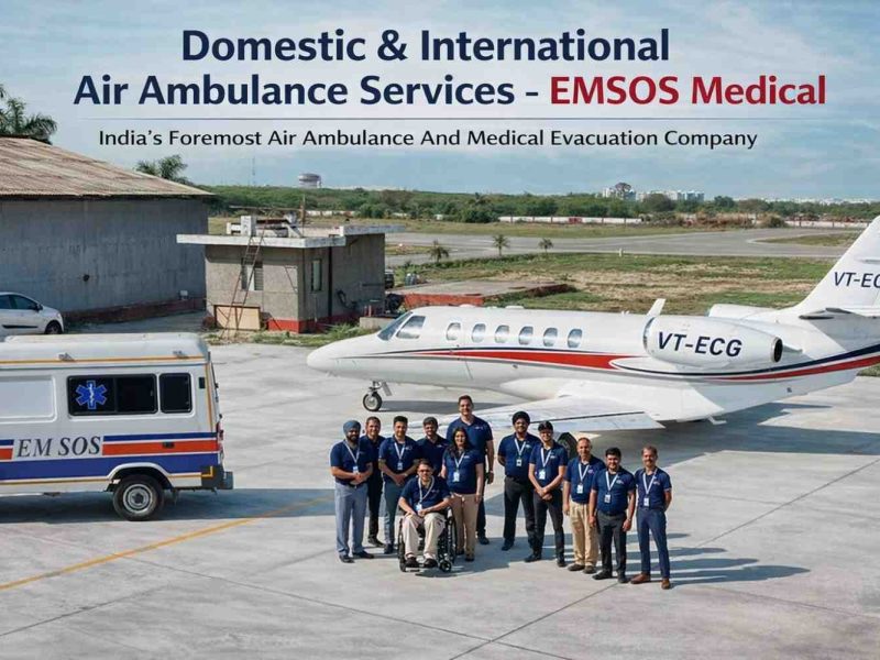 Reliable Air Ambulance Service in Delhi by EMSOS Medical