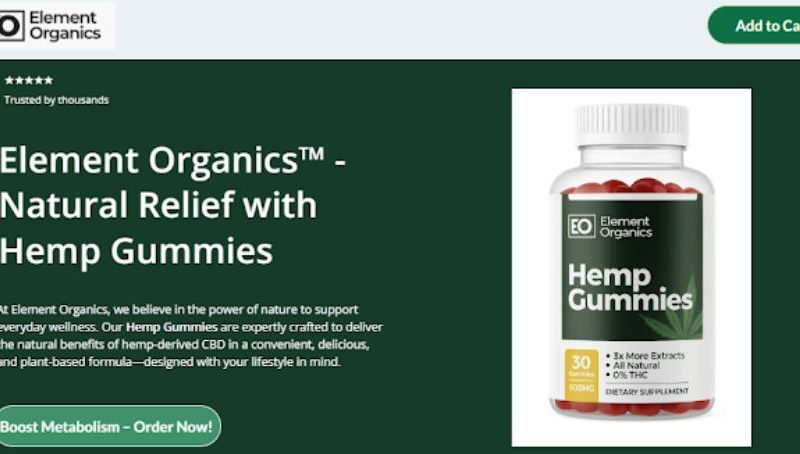 כיצד Element Organics Hemp Gummies פועל להקלה על כאבים?
