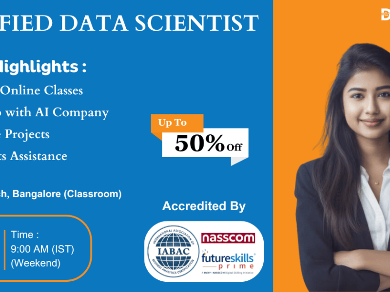 DataMites Data Science Courses in Bangalore