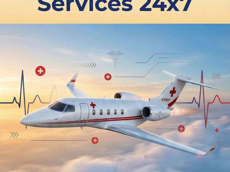 Air Ambulance Service in Guwahati Available