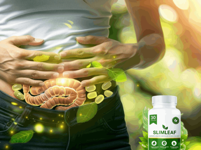 How does SlimLeaf Probiotic support digestion?