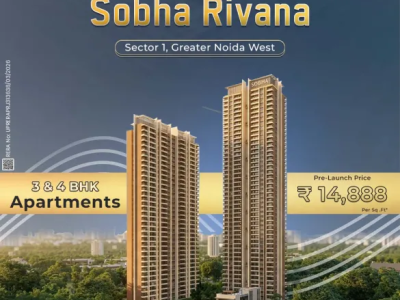 Sobha Rivana Luxury 2, 3 & 4 BHK in Greater Noida West at ₹14,888/sq.ft