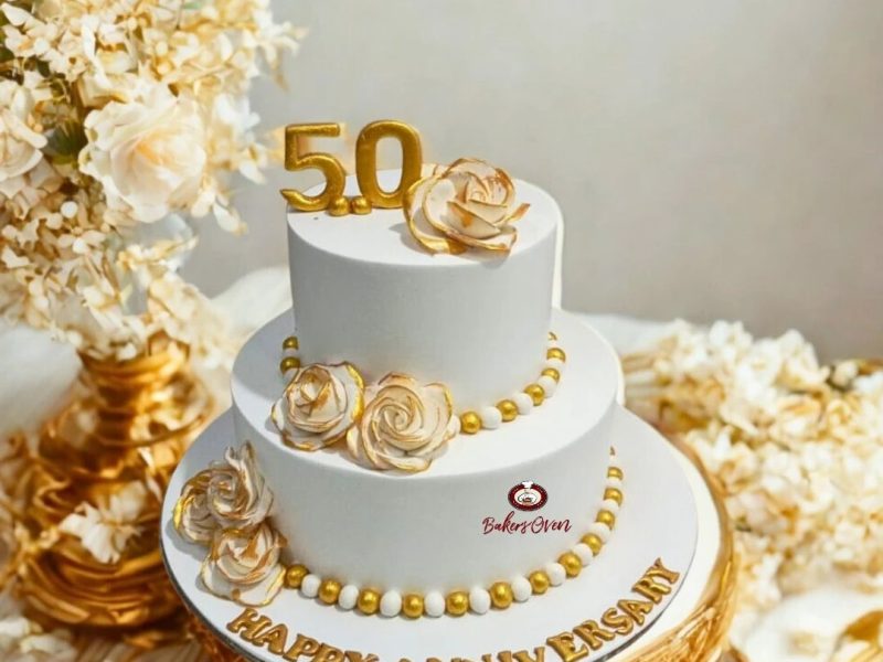 Celebrate Love with Elegant 50th Anniversary Cakes