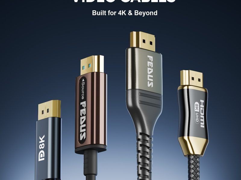 FEDUS High-Performance Video Cables – Designed for 4K, 8K and Ultra HD Displays
