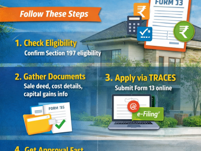 Lower TDS Certificate for NRI Property Sale Section 197 – Save Tax Legally