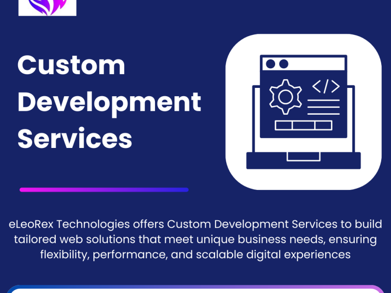 Best Custom Development Services | eLeoRex Technologies