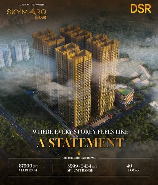 4bhk flats in gachibowli | DSR Skymarq
