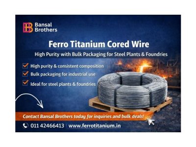 Ferro Titanium Cored Wire | High Purity with Bulk Packaging for Steel Plants & Foundries