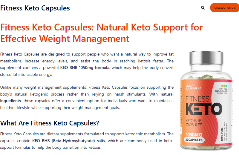Fitness Keto – Support Metabolism & Energy Levels