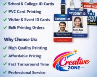 Creative Zone | Event ID Cards | PVC Smart Cards | Visiting Cards | Contact | 438