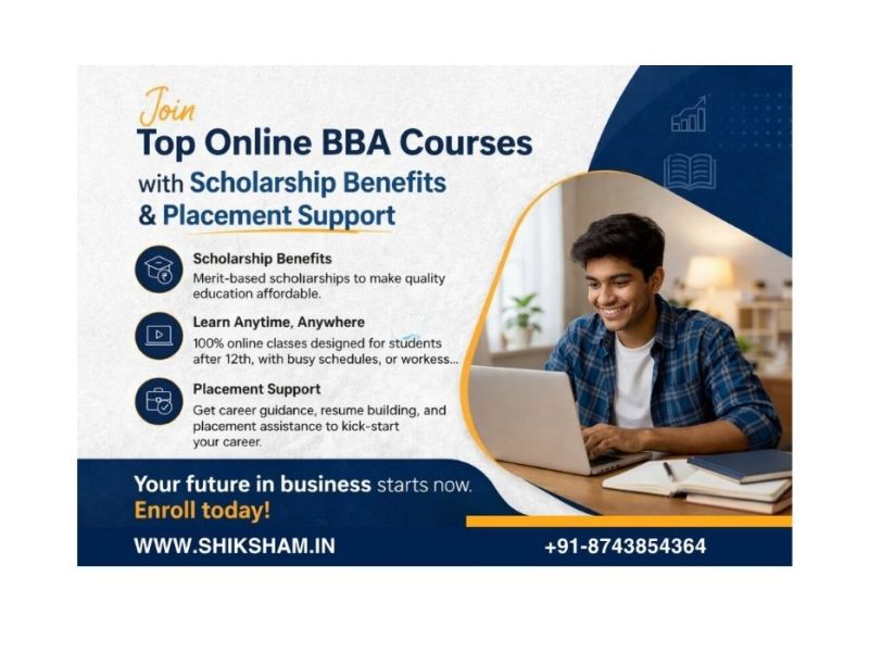 Join Top Online BBA Courses with Scholarship Benefits and Placement Support