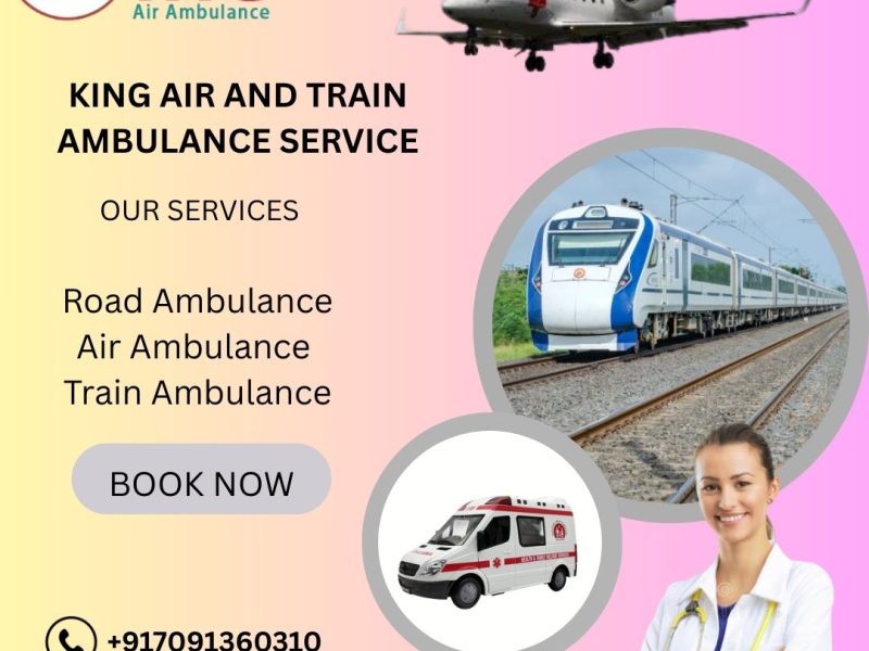 Hire King Train Ambulance Service in Patna with Top-level Healthcare Facility