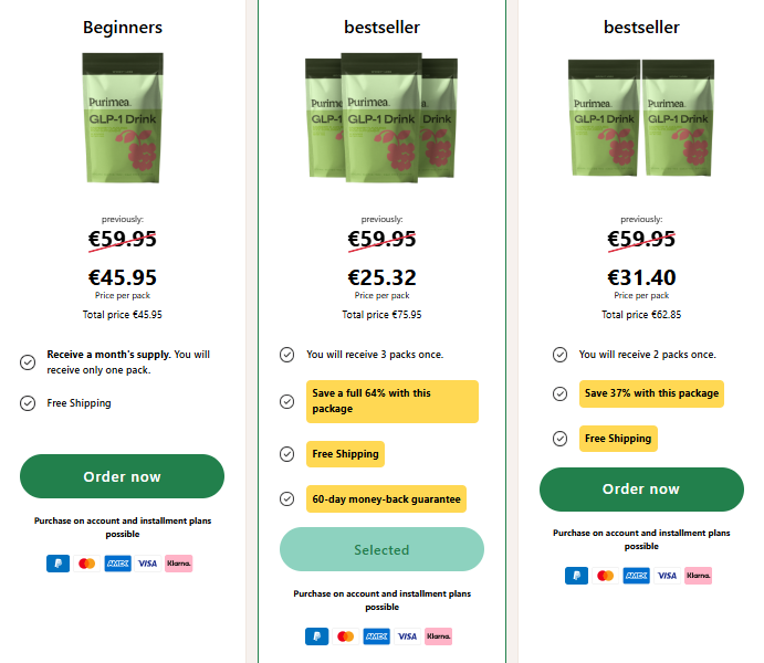 Purimea GLP-1 Drink Germany Reviews