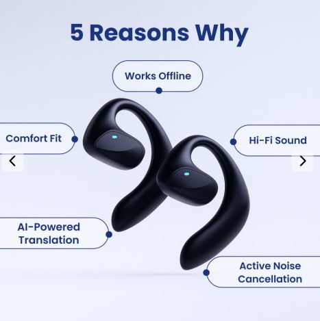 SonaBuds Translating Earbuds – Real-Time Translation in 140+ Languages