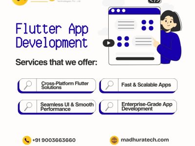 Custom Flutter App Development Company in Coimbatore – Madhura Technologies