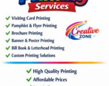 Creative Zone | Pamphlet & Flyer Printing | High Quality Printing | Call Now | 439