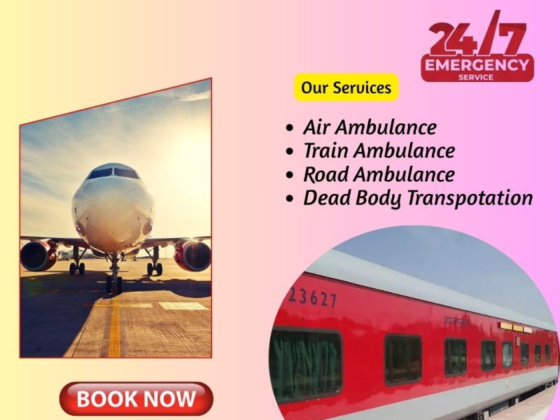 Book Panchmukhi Air and Train Ambulance Service in Gorakhpur with Top-level Medical Tolls