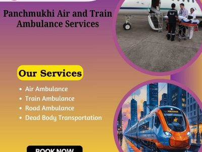 Panchmukhi Air and Train Ambulance Service in Vellore with High-grade Ventilator Setup