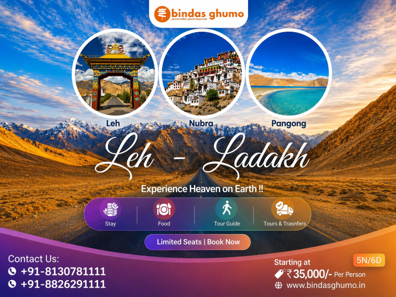 Explore scenic Himalayas with Leh Ladakh Tour Packages