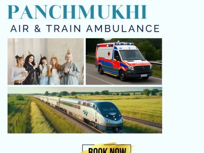 Panchmukhi Low Cost Train Ambulance in Delhi- affordable and safe medical transfer is offered