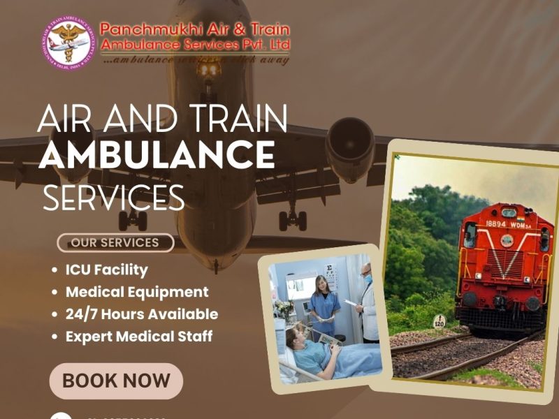 Panchmukhi Air and Train Ambulance Service in Varanasi facilitates easy access to the appropriate healthcare center during medical emergencies