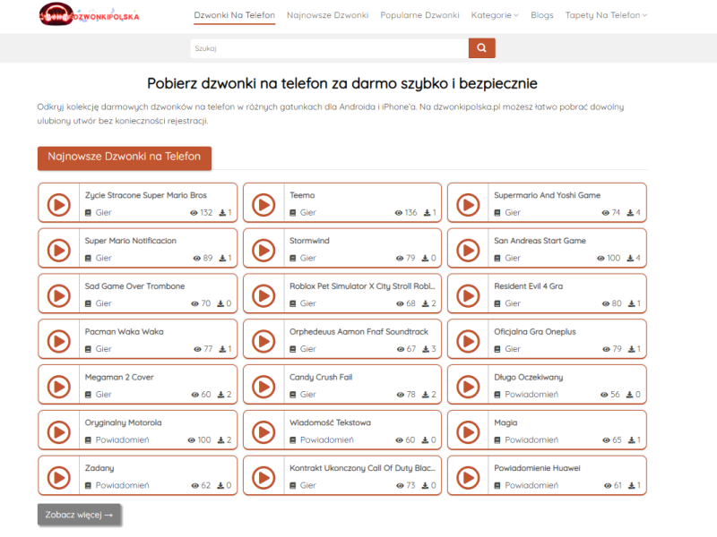 Dzwonki na telefon za darmo dla osób które lubią personalizację